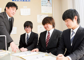 就職アドバイスの様子